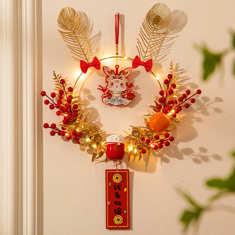 

Decoration Festive Pendants Rabbit Lucky Ornaments New Year Party Living Room Interior Indoor Supplies DIY Handmade 1