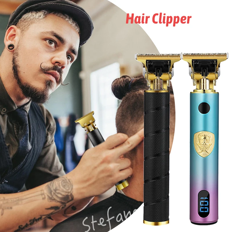 

2022 New T9 Electric Hair Clipper USB Rechargeable Cordless Men's Beard Trimmer Professional Electric Hair Clipper for Barbers