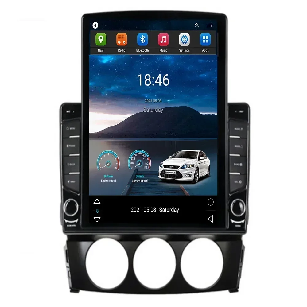 Автомобильный радиоприемник Tesla Style 2 Din Android 13 для Mazda MX-5 2009-2013 мультимедийный