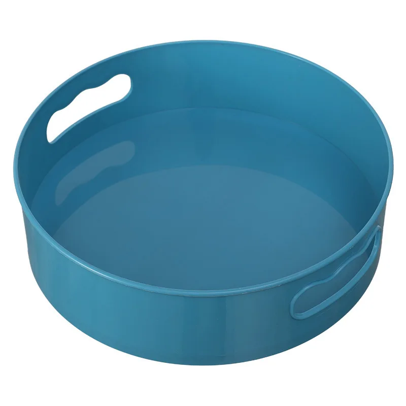 360 Rotating Tray Turntable Kitchen Storage Containers Spice Snack Fruit Food Trays Bathroom Organizer Anti-slip |