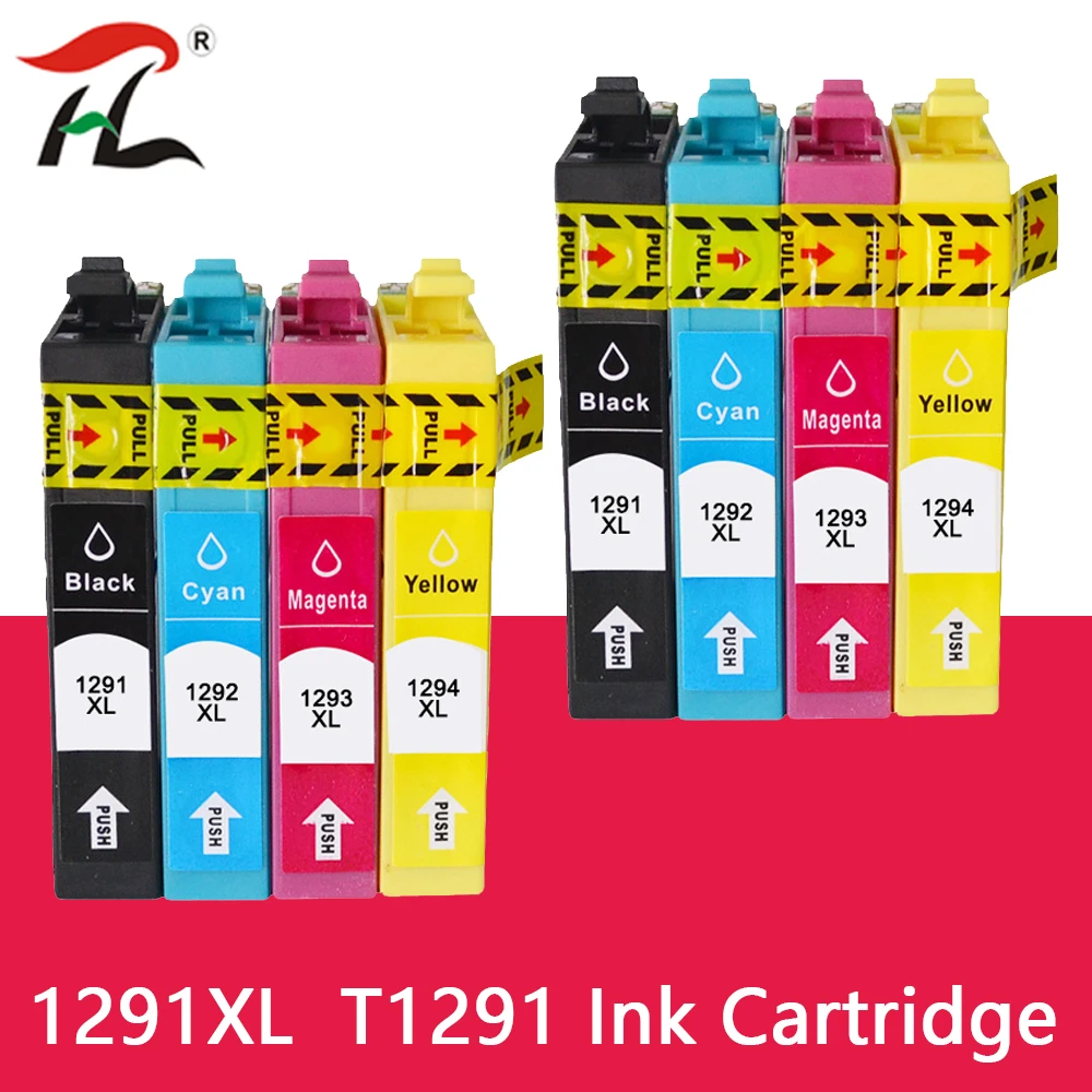 T1295 Multipack Замена чернильных картриджей для T1291 T1292 T1293 T1294 Совместимость с Epson SX435W