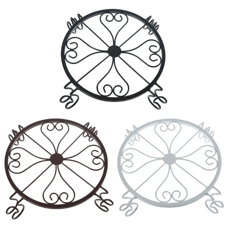 

Iron Art Garden Decor Plant Pot Stand Indoor Outdoor Flower Pot Simple Design