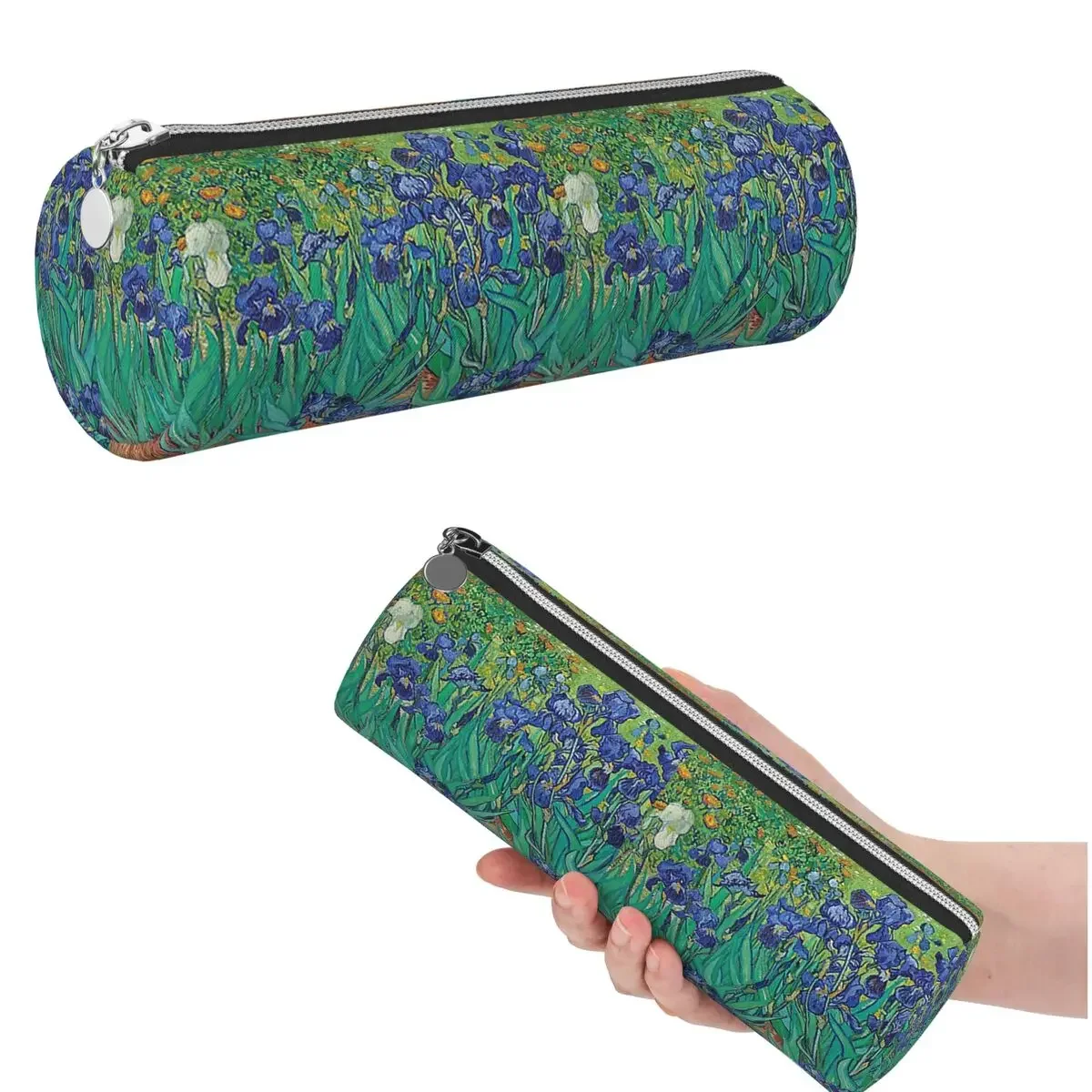 Фото Пенал для карандашей Irises By Vincent Van Gogh для мальчиков и девочек, школьный цилиндрический пенал, сумка для карандашей, чехол для карандашей №1