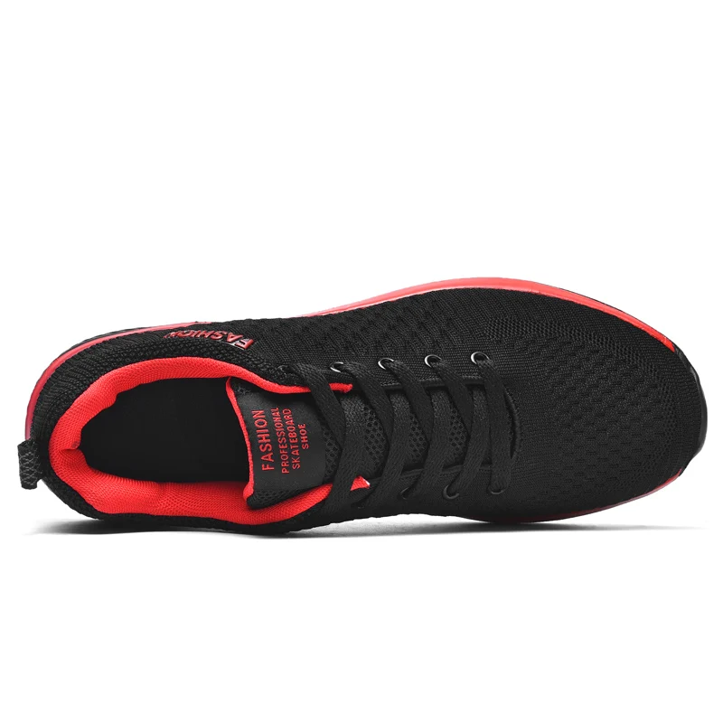 Sneakers Men Women 2022 Hot New Stretch Fabric Breathable Running Sport Shoes Trend Light Soft Hole Sole Comfortable Black Shoes