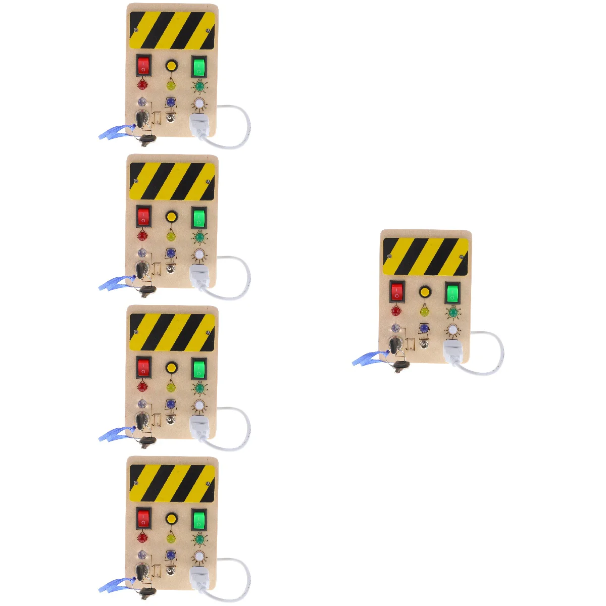 

5pcs Electronic Switch Wooden Playset Toy for Children Kids Educational Switch Toy Toddler Educational Toy