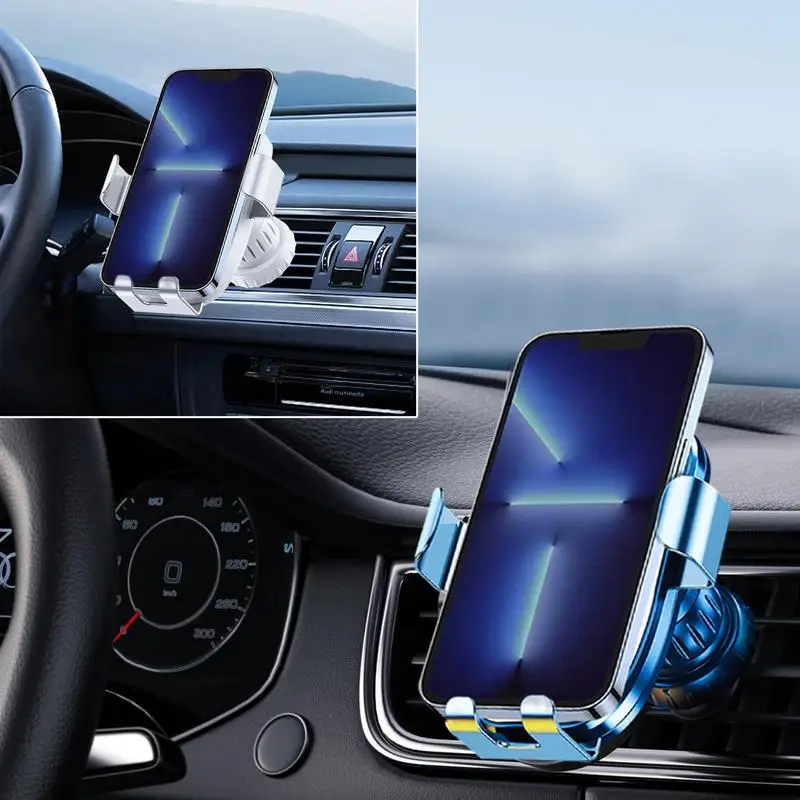 

Universal Car Phone Holder 360 Degree Adjustable Air Vent Cell Phone Mount Automatic Clamping Car Interior Decor Accessories