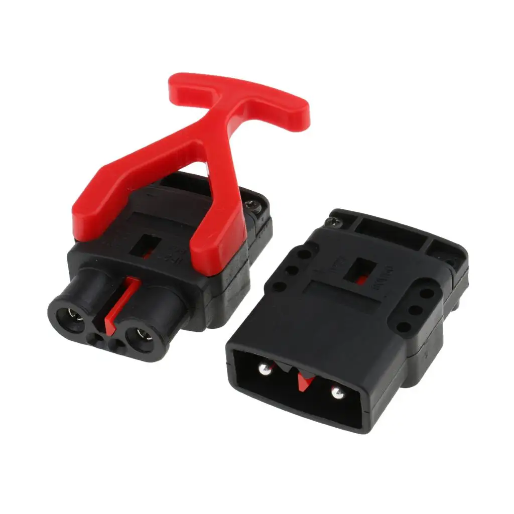 

2X 80A Battery Connect Wire Harness Disconnect Forklift Connector with
