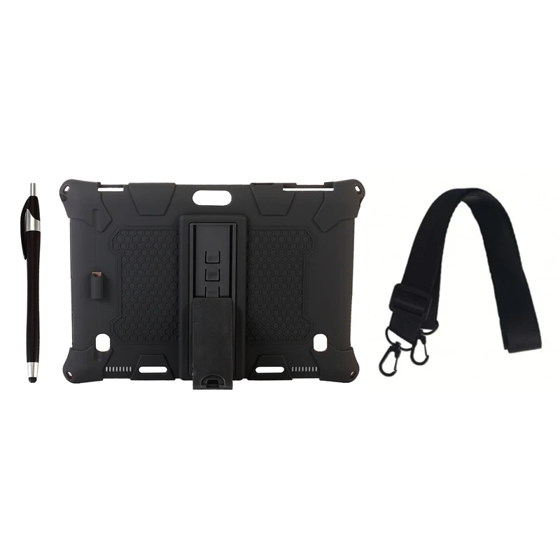 

Case For Teclast M30/M30 PRO 10.1 Inch Tablet Silicone Case Adjustable Tablet Stand With Pen Slot And Strap