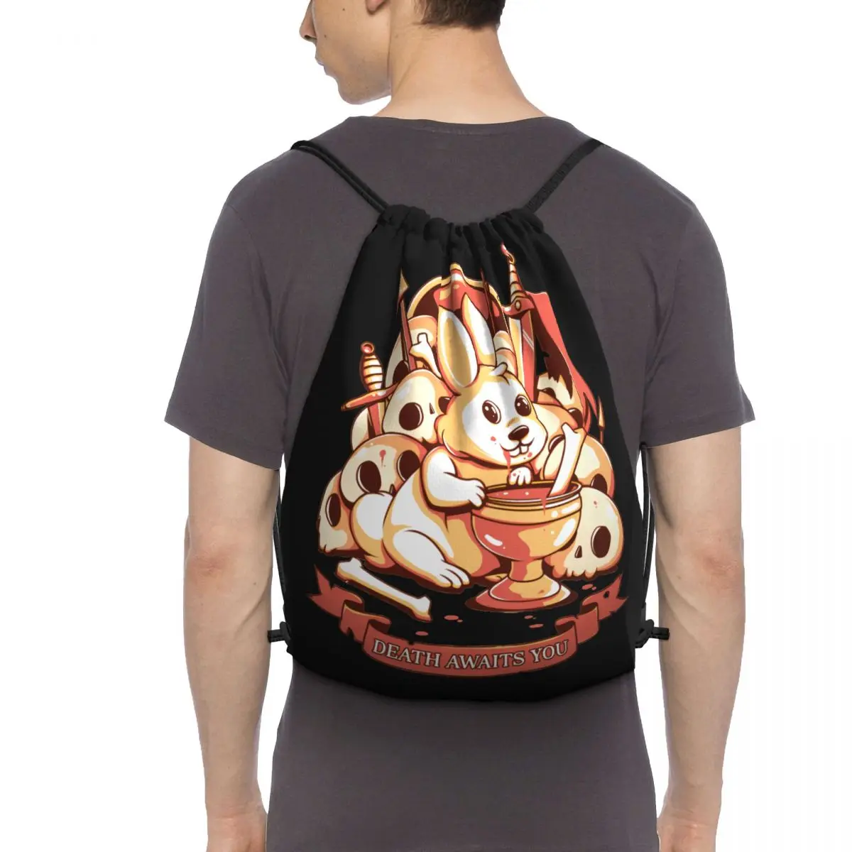 Сумка на шнурке Killer Rabbit Iii сумка для спортзала милая обуви покупок школьная