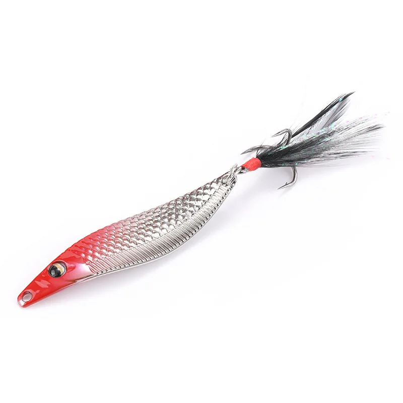 

3D Eyes Metal VIB Fishing Lures 7g/10g/14g/20g With Treble Hook Spoon Jigging Wobble Artificial Hard Bait Bass Pike Perch Tackle