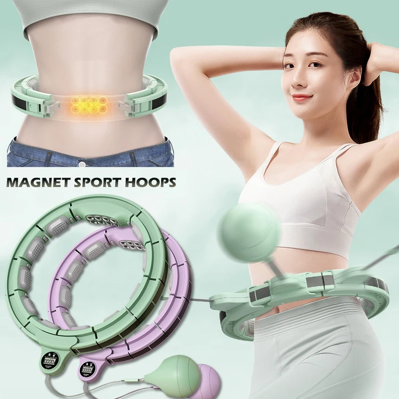 Smart Adjustable Sports Hoop Waist Fitness Hoop Gym Home Massage Slimming Hoop Weight Loss Products for Women Exercise Equipment
