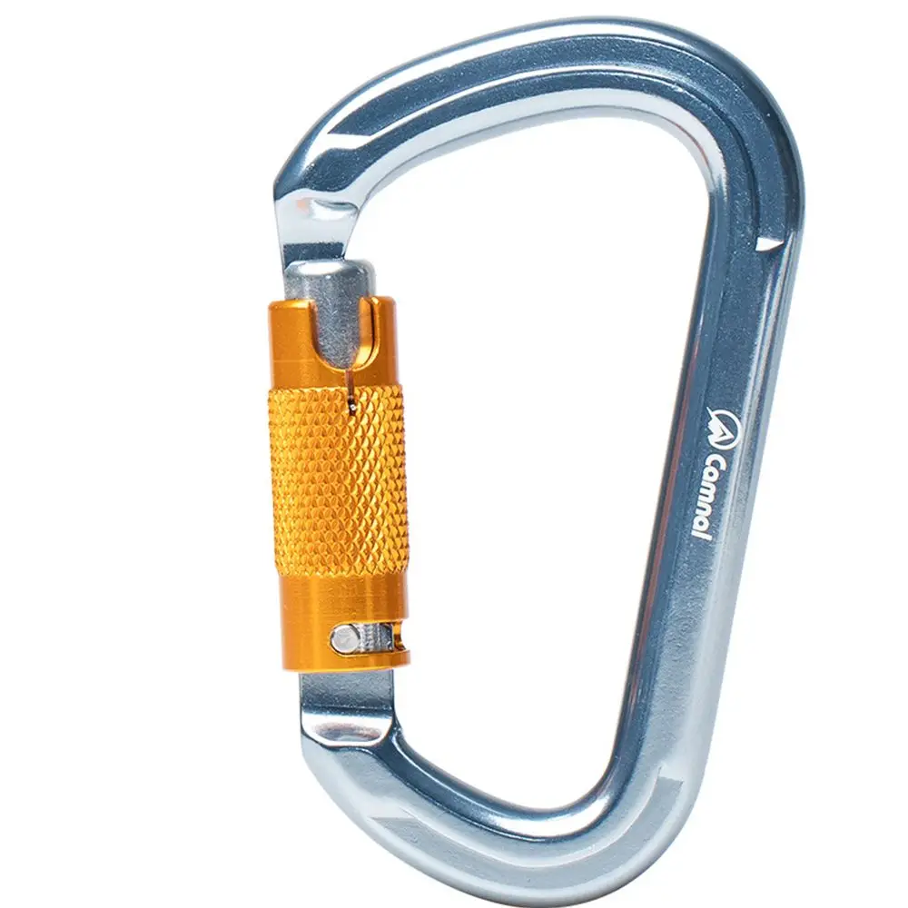 

Новый безопасный разноцветный алюминиевый брелок с пряжкой для спорта на открытом воздухе для кемпинга