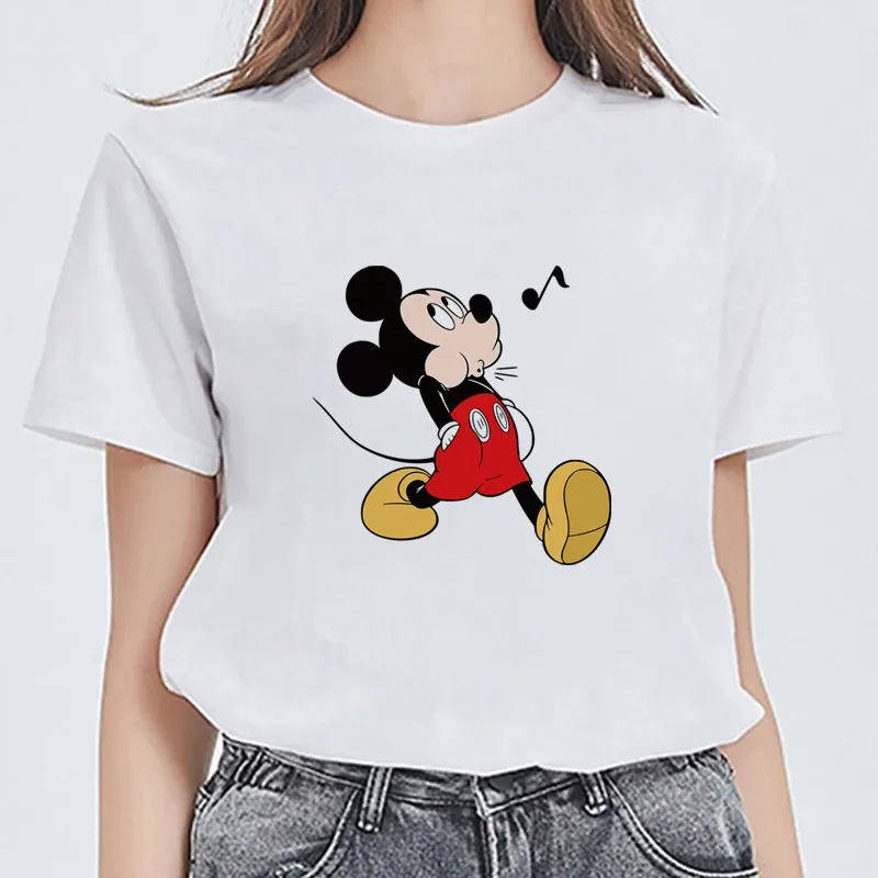 

Mickey Mouse Sing Song Shirts for Women Men Unisex Anime T Shirt Fashion Punk Clothes O-Neck Retro Couples T-shirt Kawaii Tops