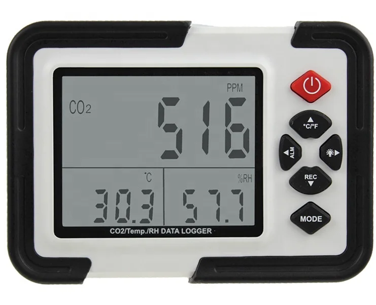 

HT-2000 3.5" mini co2 monitor controller meter with temperature and humidity data logger for green house