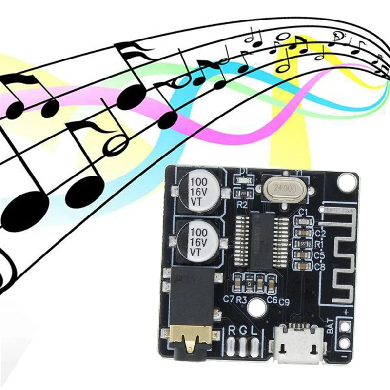 Аудиоприемник BT5.0 + комплект аудиокабелей один-два MP3 Bluetooth-декодер без потерь