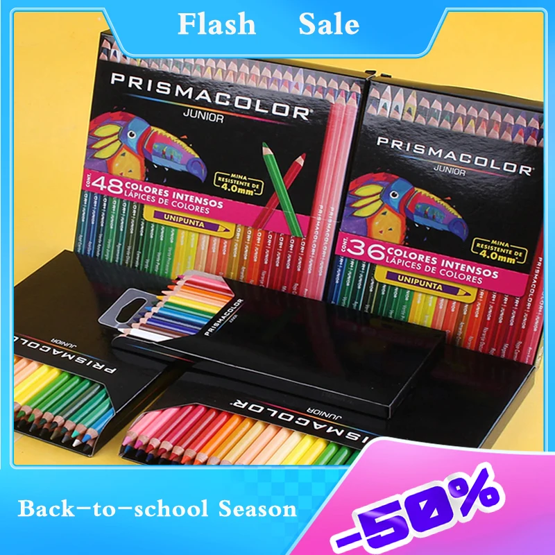 12/15/24/36/48 Oil Colored Pencils Crayons  Wood Colour Penc