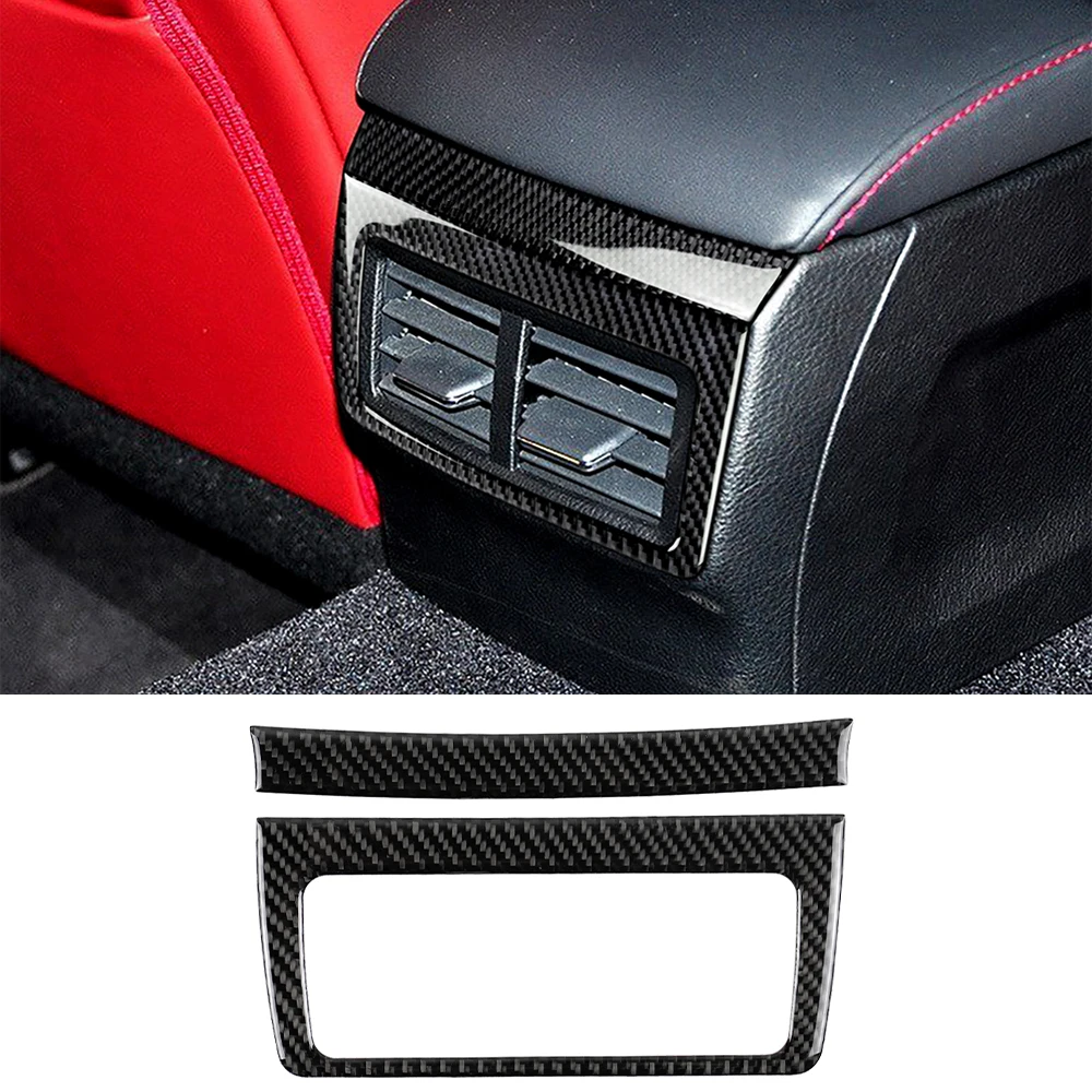 

for Lexus IS250 2013- 2016 2017 2018 2019 Rear Seat Air Vent Outlet Cover Sticker Decal Car Interior Accessories Carbon Fiber