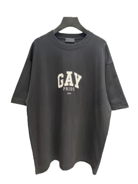 

2022 Best Version Luxury 1:1 Gay Pride Printed Women Men T shirts tees Hiphop Men Cotton Oversized Casual T shirts