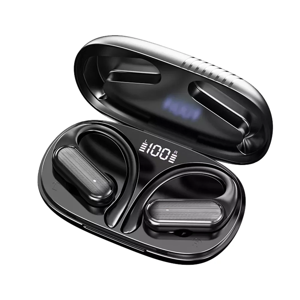 TWS Sports Earphones Bluetooth 5.3 Wireless Headphones Stereo Running Waterproof Ear Hook Earbuds Wireless Tws Earhook Headphone