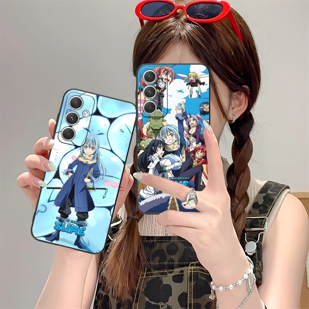 Slime Tensura Rimuru Mobile Phone Case for Samsung M55 35 15 54 34 14 33 23 13 42 32 22 F55 12 5G Black Cover Shell