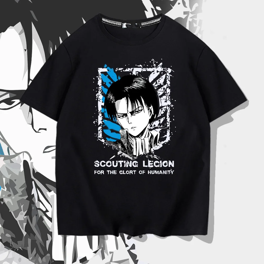 Y Liwell с коротким рукавом аниме-атака гигантская летняя тенденция свободная