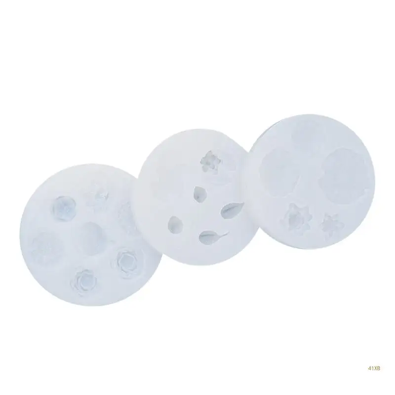 

41XB Silicone Lotuses Leaf Fish Molds Lotuses Cake Decorating Chocolate Candy Mold