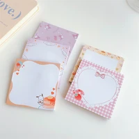 korean ins cartoon characters cute sticky note student kawaii memo pad message paper school stationery 50 sheets n times paste