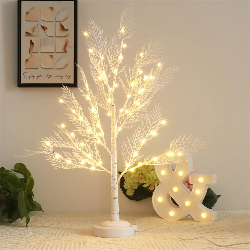 

Березовое дерево, 60 светодиодов, питание от USB, светящееся искусственное дерево, растение для дома, спальни, дня рождения, свадьбы, вечеринки, украшения для Рождества