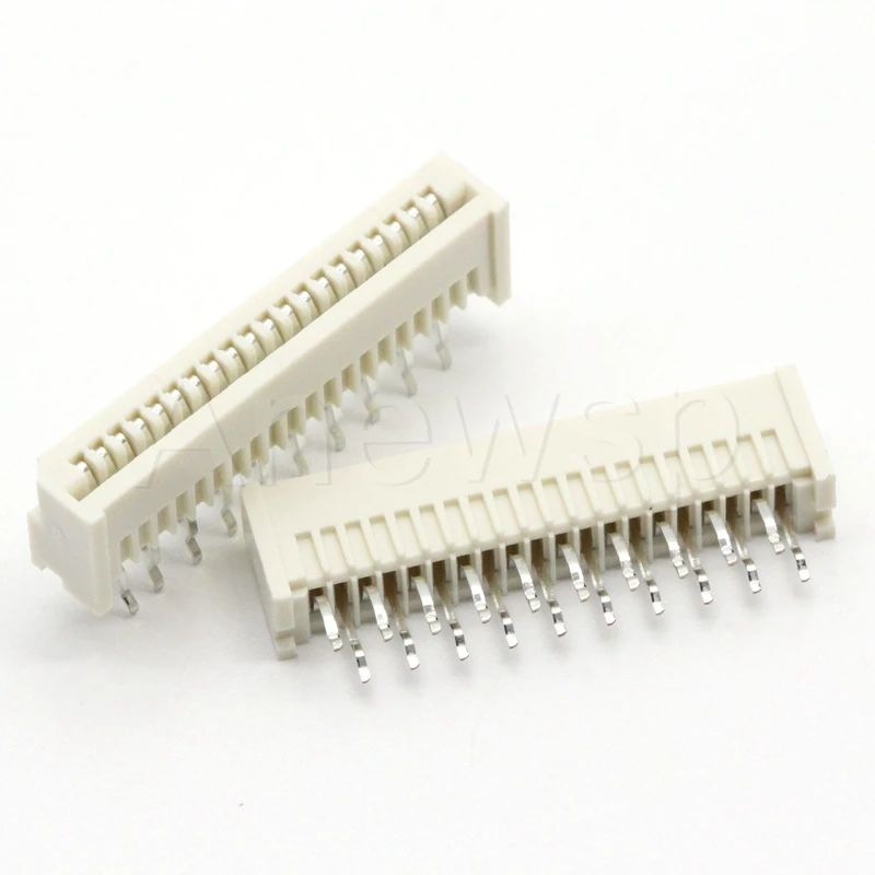 

20PCS 1.25MM FFC/FPC Connector LCD Flexible Flat Cable Socket Double Row Right Angle Pin Type 4P/5P/6P/7P/8P/9P/10P/11P/12P/-32P