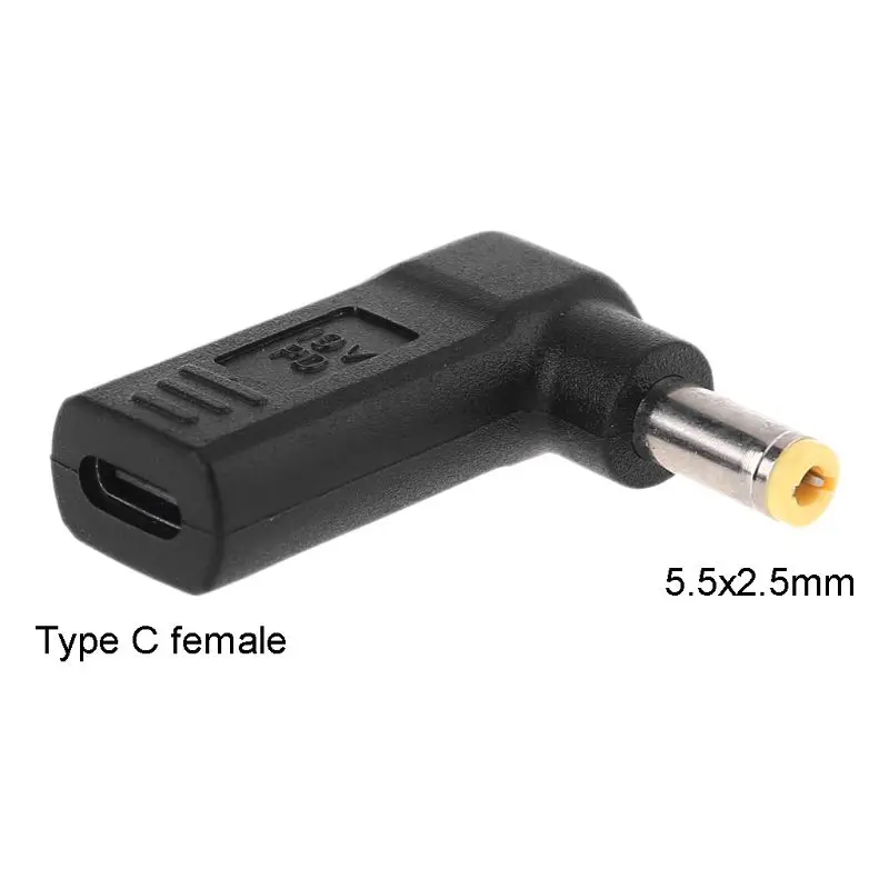 

Type C Female to 5.5x2.5mm Male Connector fit for for lenovo for