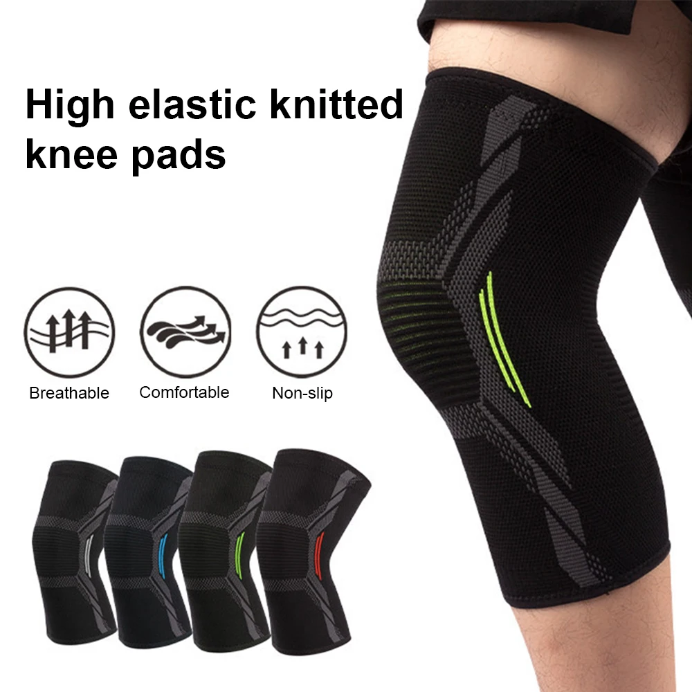 

1pair Fitness Running Cycling Knee Support Braces Elastic Nylon Sport Compression Knee Pad Sleeve for Basketball Volleyball