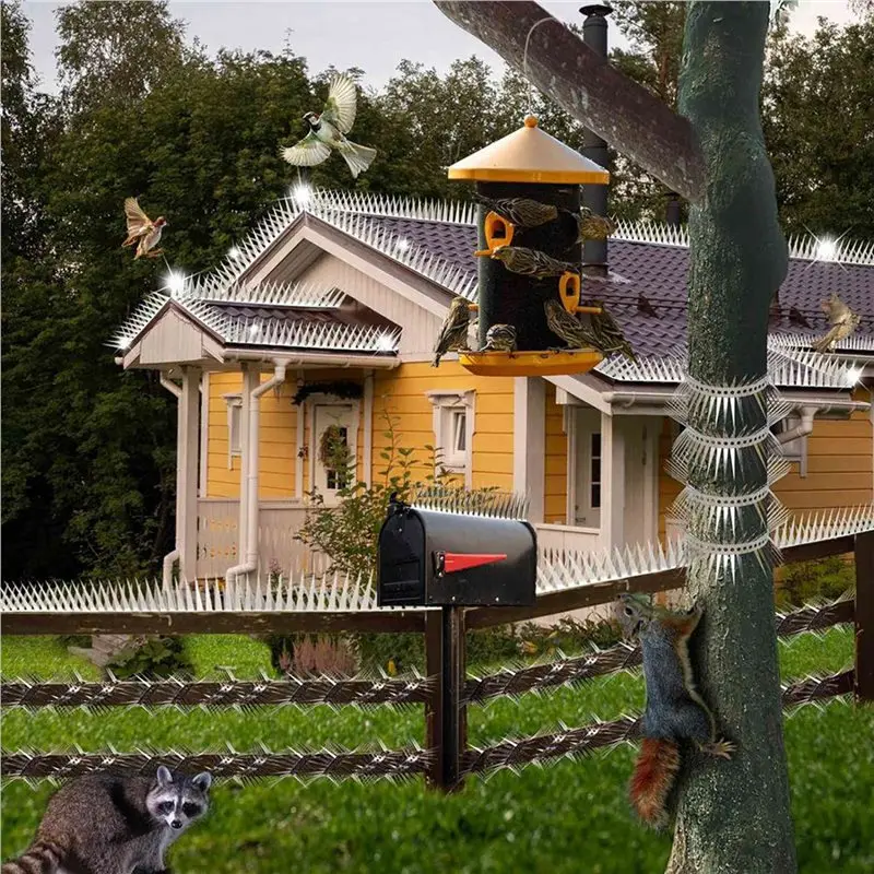 Фото A03F-3X Защита от крыс, змеи, белки, перегородки, блоки для ползания крыс, природный газ, водопровод, крышка для кондиционера, шипы 1 м №3