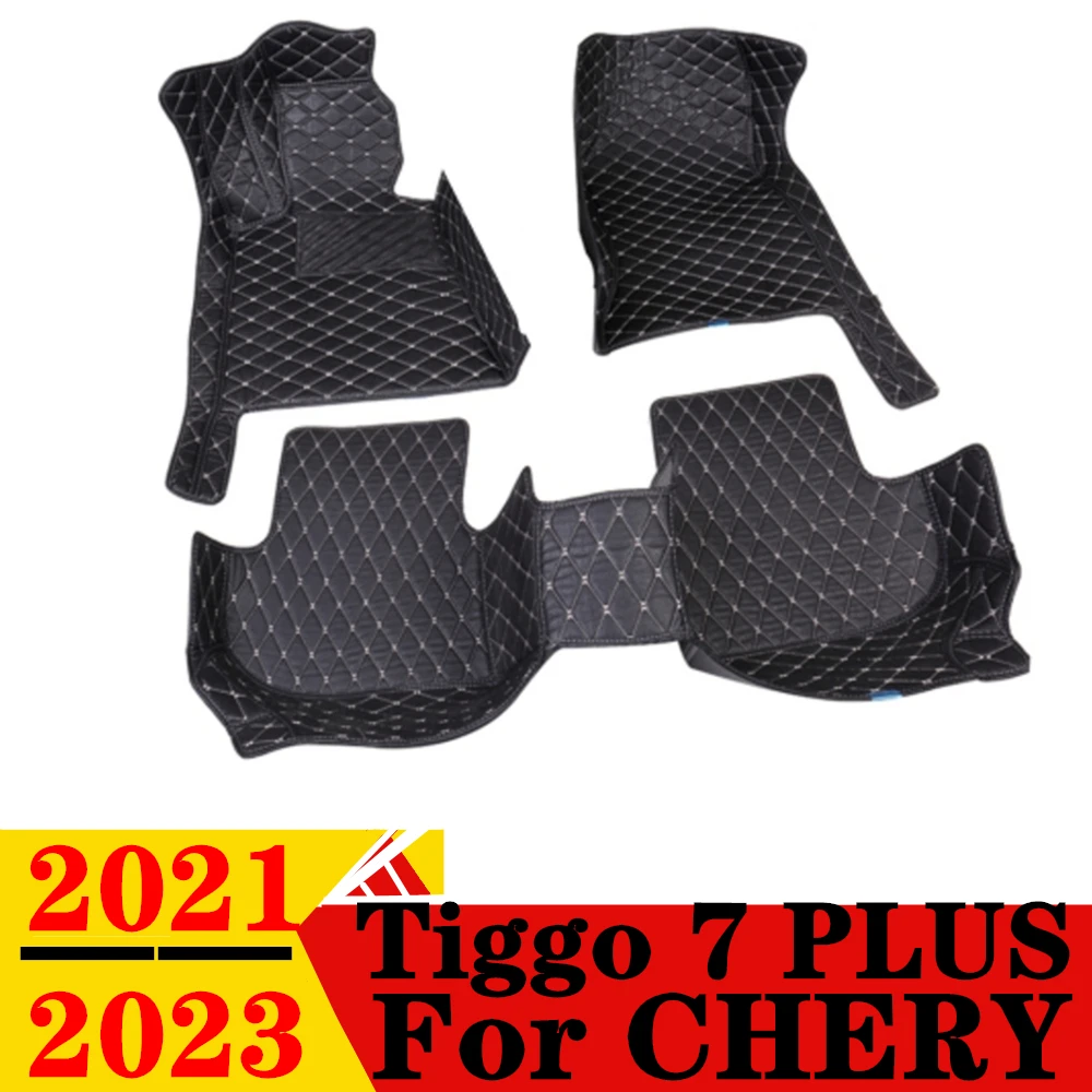 

Car Floor Mats For CHERY Tiggo 7 PLUS 21 22 23 Waterproof XPE Leather Custom Fit Front & Rear FloorLiner Cover Auto Parts Carpet