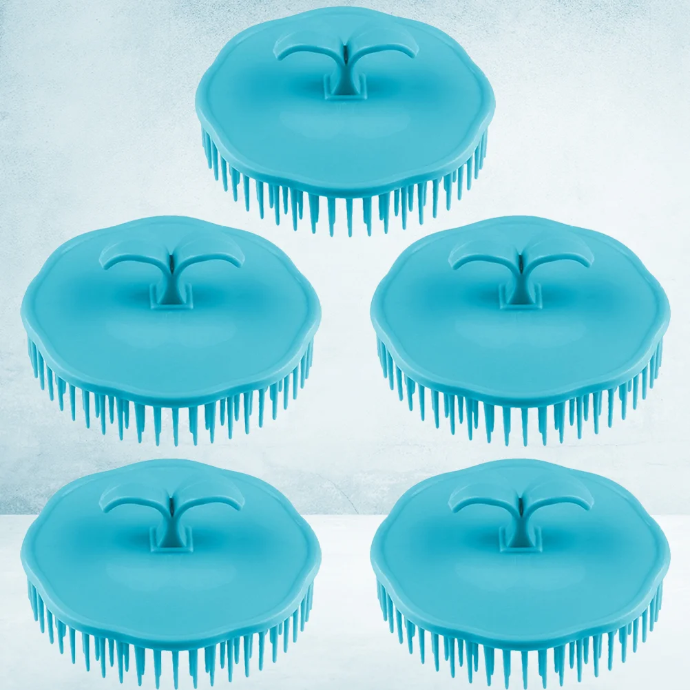 5 шт. ручной скруббер для мытья волос щетка кожи головы отшелушивающий шампунь от