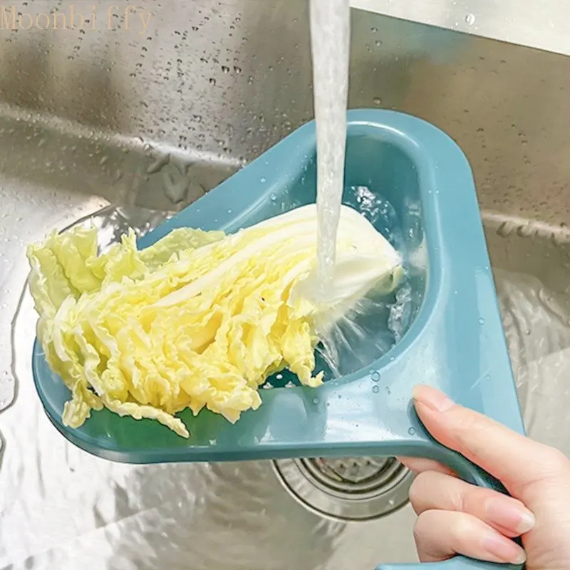 

Food grade multifunctional kitchen sink drain basket swan drain rack kitchen filter rack leftovers hanging drain rack