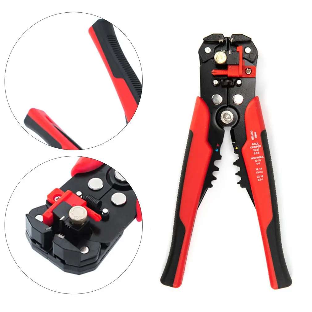 

8-inch Electrician's Wire Pliers Multifunctional Pliers Automatic Wire Stripper Crimping Function Ergonomic Handle