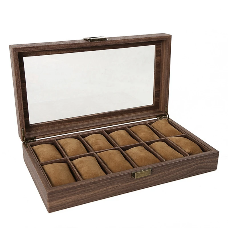 

Multiple Watch Box Wooden Jewelry Storage Packaging Box Window Glass Display Box Jewelry Storage Box