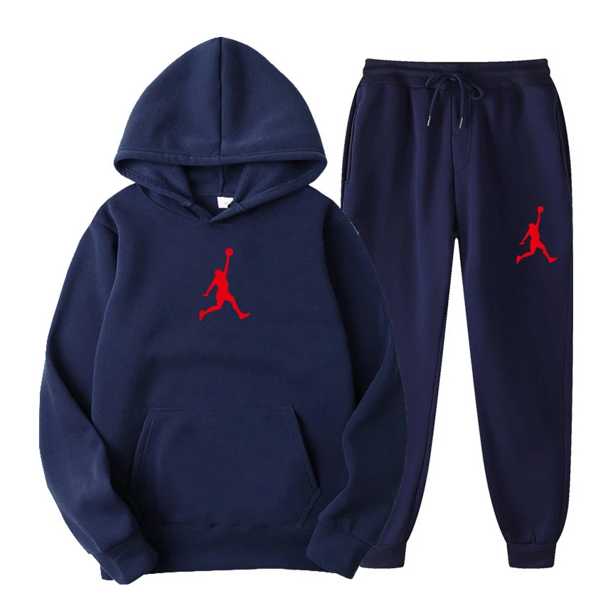 New Fashion Men's Sweatshirt Hoodie Set 2023 Spring Women's Sweatshirt Hoodie+Sweatpants
