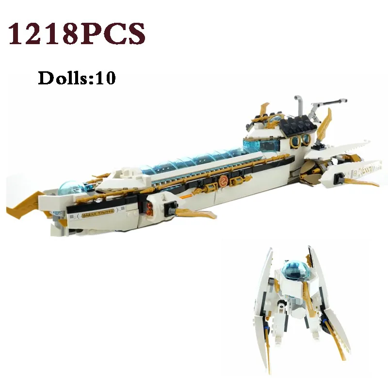 

Classic Movie Series 90022 Underwater Submarine Bounty Boat Moc Brick Brick Model Kit Compatible with 71756 Kids Toy 1218PCS