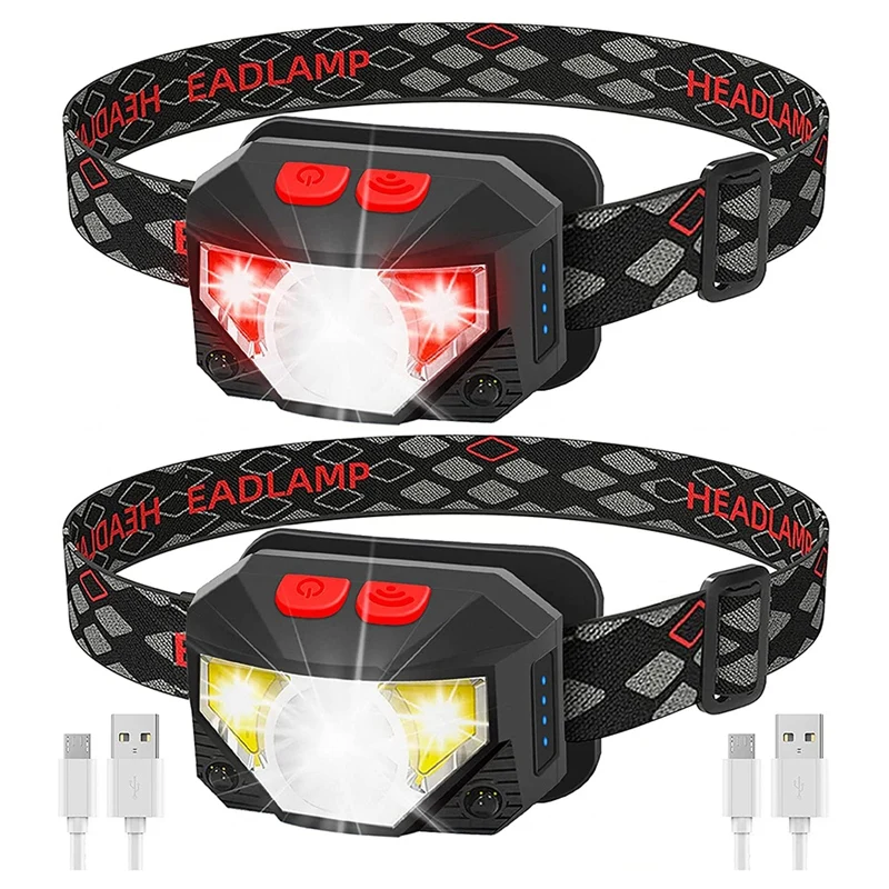 

Светодиодный USB Перезаряжаемый налобный фонарь-1100 люмен яркий 30-часовой налобный фонарь, водонепроницаемый фонарь с датчиком движения