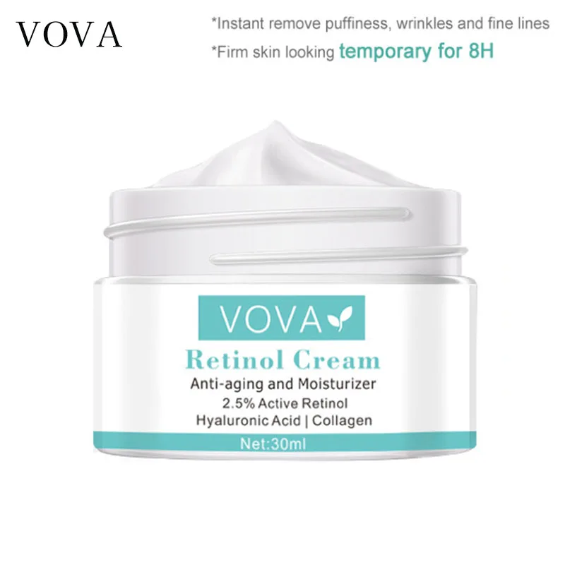 

VOVA Retinol Anti Wrinkle Face Cream Collagen Hyaluronic Acid Shrink Pores Firming Improve Puffiness Moisturizing Skin Care