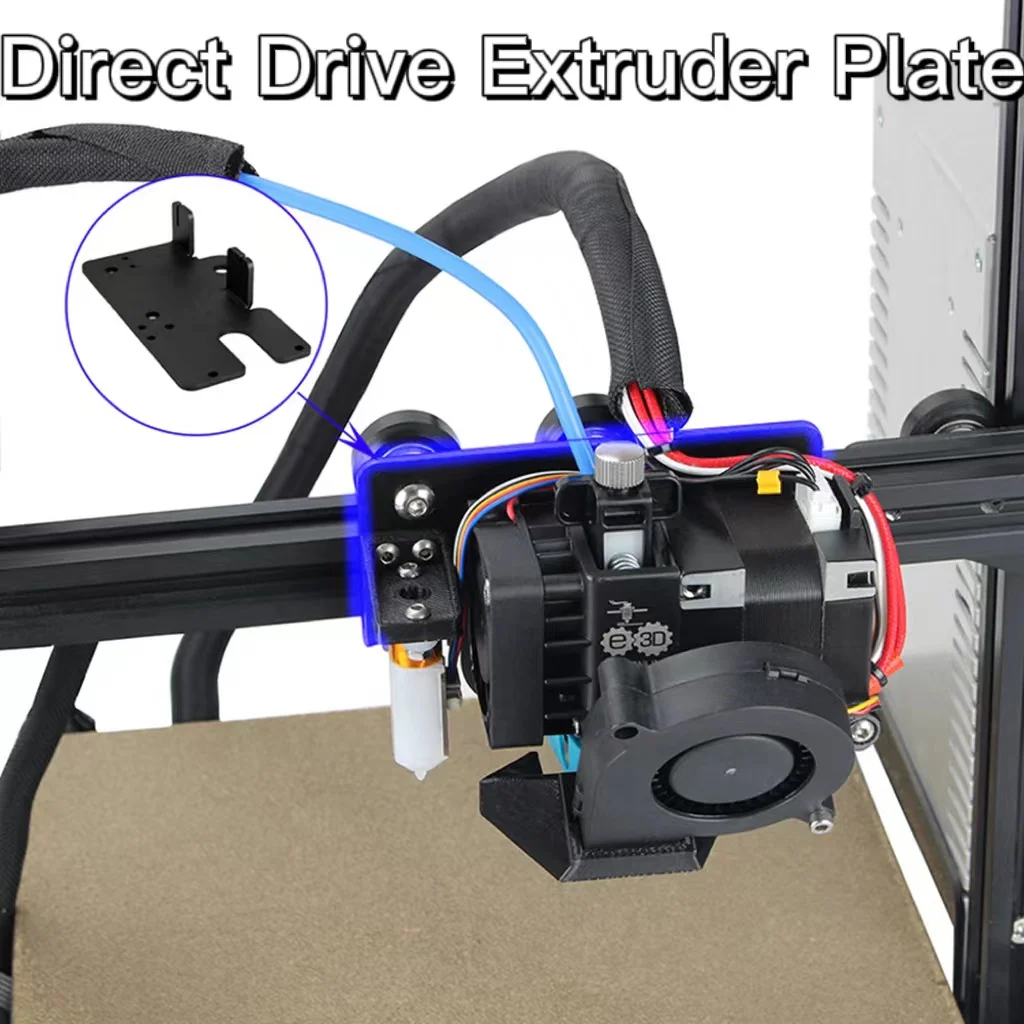 All Metal Aluminum Alloy Direct Drive Extruder Plate For E3D Hemera Extruder CR-10 CR10S ENDER-3 ENDER-3 PRO ENDER-3 V2