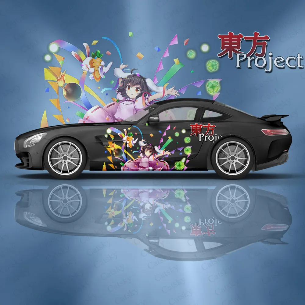 Tewi Inaba аниме Автомобильная наклейка цветок виниловые автомобильные наклейки