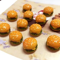 500pcs mini simulation food for doll kids kitchen toys dollhouse miniatures classic toy hamburger
