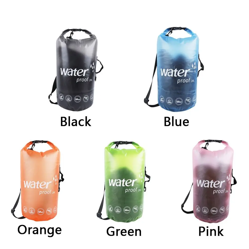 20L Outdoor Dry Sack Floating Waterproof Bag for Boating Kayaking Hiking Camping Rafting Fishing Foldable Water Sports Bag