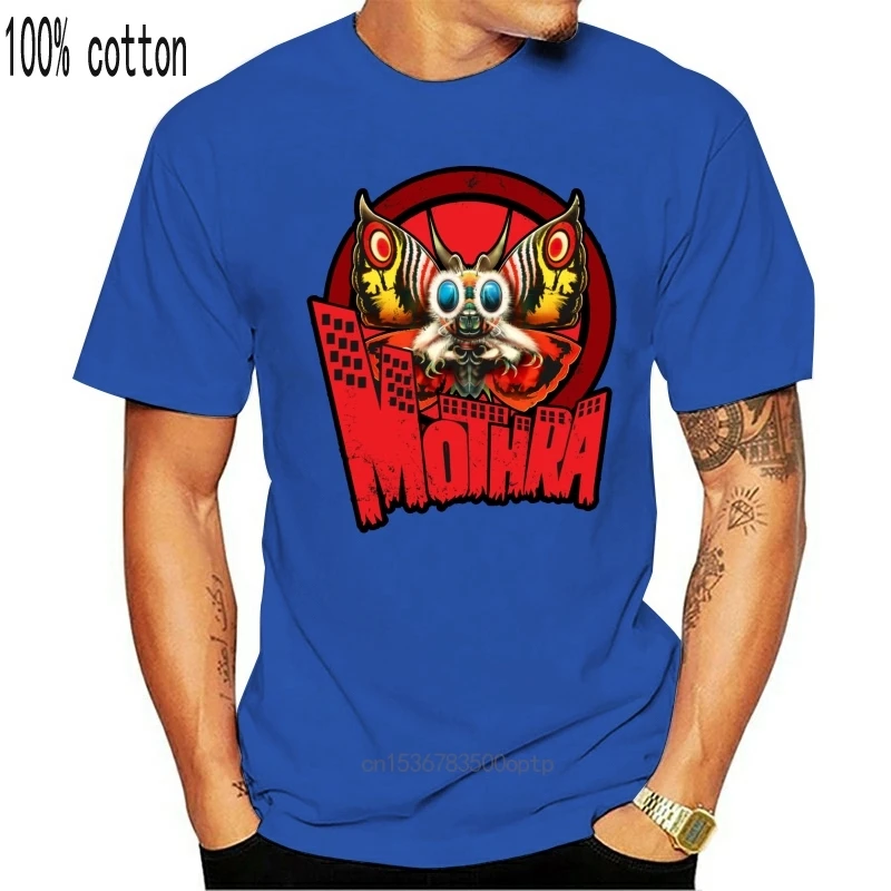 

Мужская футболка Mothra с логотипом города, футболка для женщин и мужчин