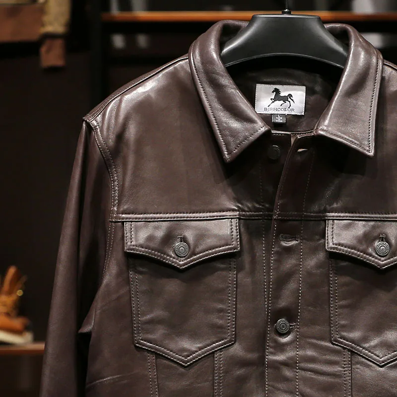 

Z4 Asian Size Slim Fitting Good Quality Genuine Sheep Leather Stylish Jacket
