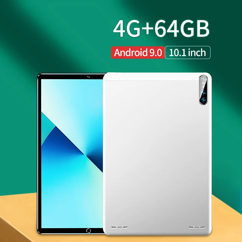 10.1 Inch 4G+64GB Tablet PC Ten Core WiFi Tablet PC Android 9.0 Arge Dual SIM Camera Rear 5.0 MP IPS Tablet Call Phone Tablet