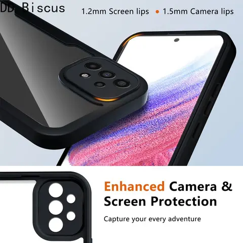 Чехол для Samsung Galaxy A13 A53 5G A23 A33 A73 A51 A32 A72 A71 A12 A22 A03 Core, противоударный чехол со встроенным защитным экраном