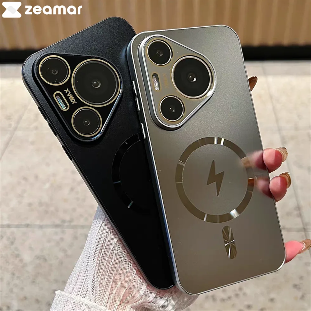 Ультратонкий матовый магнитный чехол AG для Magsafe Huawei Pura 70 Ultra P70 Mate 60 Pro защитное